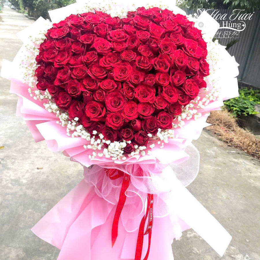 Bó Hồng Đỏ 99 Bông Đẹp
